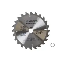 Sturmax 9022M-185-20-24T Диск пильный 185х20/16 мм 24 зуба по дереву