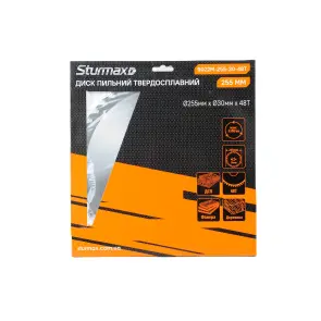 Sturmax 9022M-255-30-48T Диск пильный 255х30 мм 48 зубов по дереву №2