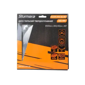 Sturmax 9022M-200-32-48T Диск пильный 200х32/30 мм 48 зубов по дереву №2