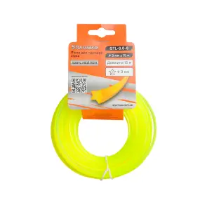 Sturmax GTL-3.0-8 Леска для триммера, звезда, 3,0 мм, 15 м №1