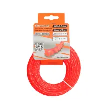 Sturmax GTL-3.0-4A Леска для триммера, крученый квадрат, 3,0 мм, 15 м