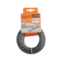 Sturmax GTL-2.7-4P Леска для триммера, крученый квадрат с средой, 2,7 мм, 15 м