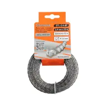 Sturmax GTL-2.4-4P Леска для триммера, крученый квадрат с средой, 2,4 мм, 15 м