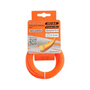 Sturmax GTL-1.6-0 Леска для триммера, круг, 1,6 мм, 15 м №1