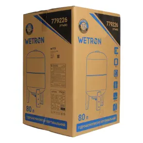Гідроакумулятор вертикальний 80л WETRON (779226) №6
