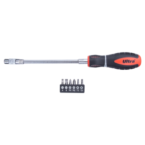 Отвертка с гибким валом + биты 6шт S2 Profi ULTRA (4000702) №1