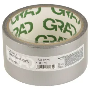 Стрічка армована сіра 50мм×10м GRAD (8420285) №1
