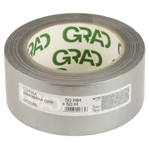 Стрічка армована сіра 50мм×50м GRAD (8420365) №1