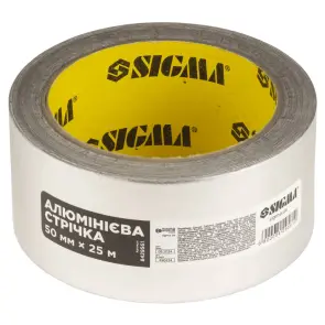 Стрічка алюмінієва 50мм×25м SIGMA (8429561) №1