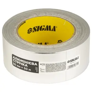 Стрічка алюмінієва 50мм×50м SIGMA (8429611) №1