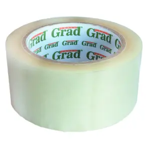 Стрічка клейка прозора 45мм×300м 38мкм GRAD (8401065) №1