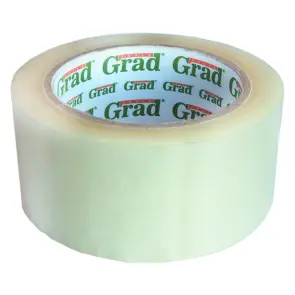 Стрічка клейка прозора 45мм×500м 38мкм GRAD (8401085) №1