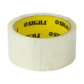 Лента клейкая прозрачная 45мм×50м 42мкм SIGMA (8401221) №1