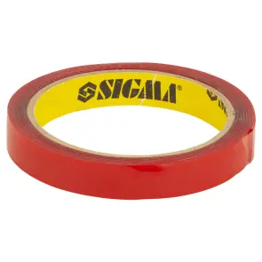 Стрічка двостороння на піноакриловій основі 15мм×2м SIGMA (8431281) №1