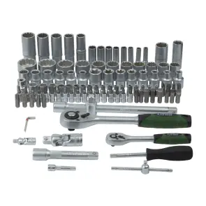Набір насадок торцевих і біти 1/4", 1/2" 108шт (12 граней) GRAD (6004575) №7