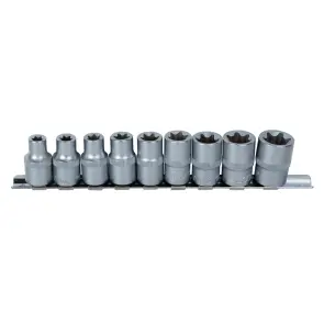 Набір насадок Torx 1/2" 9шт на планці CrV SIGMA (6086961) №1