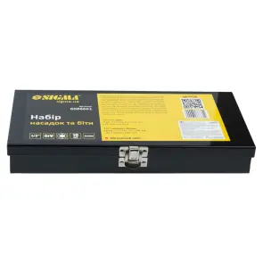 Набір насадок та біти з насадками Torx 1/2" 19шт CrV (метал. кейс) SIGMA (6086661) №5