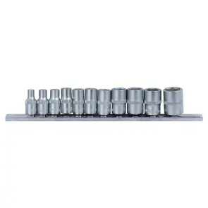 Набір насадок шестигранних 1/4" на планці 11шт CrV SIGMA (6003401) №1