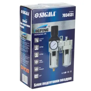 Блок підготовки повітря в зборі 3000 л/хв 1/2" REFINE (7034131) №5