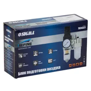 Блок підготовки повітря в зборі 600 л/хв 1/4" REFINE (7034321) №5