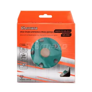 Sturmax 9021M-12-125-22-2 Фреза торцева (чашка) шліфувальна алмазна дворядна 125x22,2 мм №3