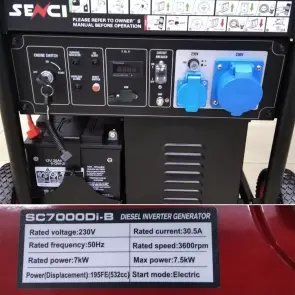 Інверторний генератор Senci SC7000Di-B №5