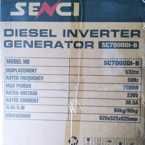 Інверторний генератор Senci SC7000Di-B №13
