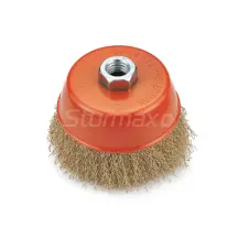 Sturmax 5240M-01-100 Щітка чашка 100 мм для КШМ, кручений латунований дріт купити в Києві