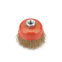 Sturmax 5240M-01-075 Щітка чашка 75 мм для КШМ, кручений латунований дріт купити в Україні