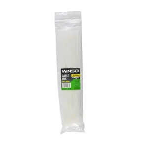 Хомуты Winso пластиковые белие 4,8x350, 100шт №1