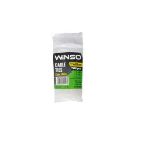 Хомуты Winso пластиковые белие 2,5x100, 100шт №1