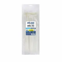 Хомуты Molder пластиковые белые 7.6x300, 100шт