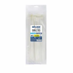 Хомуты Molder пластиковые белые 7.6x300, 100шт №1