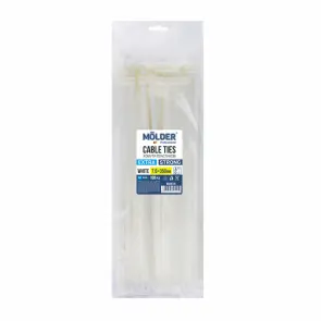 Хомуты Molder пластиковые белые 7.6x350, 100шт №1
