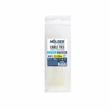 Хомуты Molder пластиковые белые 3,6x200, 100шт