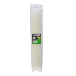 Хомуты Winso пластиковые белие 4,8x450, 100шт №1