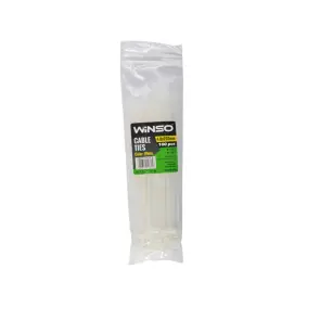 Хомуты Winso пластиковые белие 4,8x250, 100шт №1