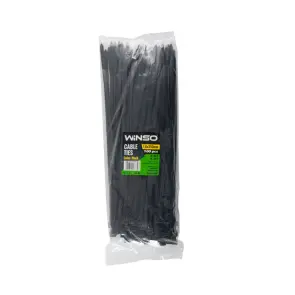 Хомуты Winso пластиковые черные 7,6x350, 100шт №1