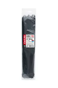 Хомуты CarLife пластиковые черные 4,8x380мм, 100шт №1