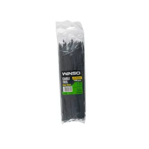 Хомуты Winso пластиковые черные 4,8x250, 100шт №1