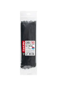 Хомуты CarLife пластиковые черные 3,0x250мм, 100шт №1