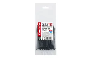 Хомуты CarLife пластиковые черные 2,5x100мм, 100шт №1
