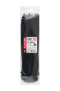 Хомуты CarLife пластиковые черные 4,8x300мм, 100шт №1