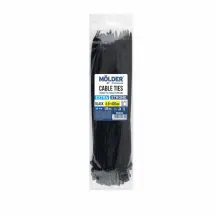 Хомуты Molder пластиковые черные 4.8x400, 100шт