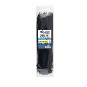 Хомуты Molder пластиковые черные 4.8x400, 100шт №1
