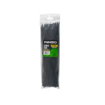 Хомуты Winso пластиковые черные 3,6x300, 100шт