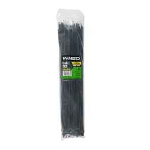 Хомути Winso пластикові чорні 4,8x380, 100шт №1
