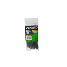 Хомуты Winso пластиковые черные 2,5x100, 100шт