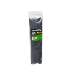 Хомуты Winso пластиковые черные 4,8x300, 100шт №1