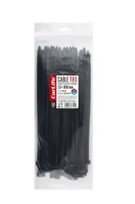 Хомуты CarLife пластиковые черные 7,6x300мм, 100шт №1